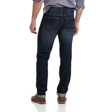George - Men's Mid Wash Slim-Leg Jeans - Walmart.com