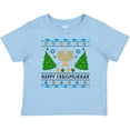 thumbnail image 3 of Inktastic Happy Chrismukkah Sweater Style with Menorah and Trees Boys or Girls Baby T-Shirt, 3 of 5