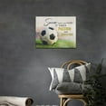 thumbnail image 3 of Soccer Inspirational Wall Art Soccer Boys Room Pictures Wall Decor Motivational Sports Theme Canvas Print Painting Framed Modern Home Artwork For Dormitory Bedroom Office 16''''x12'''', 3 of 6