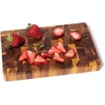 thumbnail image 2 of Lipper International Acacia End Grain Chopping Block With Inset Handles, 2 of 4