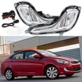 thumbnail image 2 of LABLT Clear Lens Bumper Fog Light/Lamp+Switch for 12-17 Hyundai Accent Sedan/Hatchback Fits select: 2012-2013 HYUNDAI ACCENT GLS/GS, 2015 HYUNDAI ACCENT GLS, 2 of 6