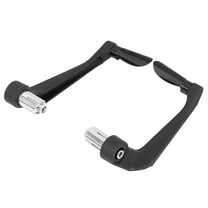 Unique Bargains 1 Pair Universal Black Striped Handlebar Brake Clutch Lever Protector Hand Guard for Motorcycle