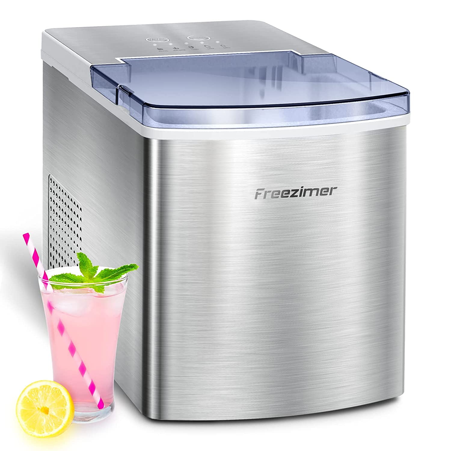 Ice Maker Machine for Countertop Freezimer 33 lbs/24Hrs 9 Cubes Ready