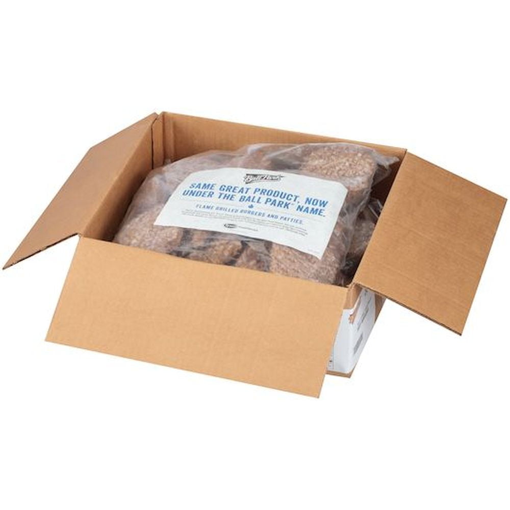 Ball Park Fully Cooked Flame Grilled Beef Burgers, 10.12 Pound