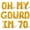 Gold, variant on Letter Balloons - OH MY GOURD IM 70 16" Inch Alphabet Letters Foil Mylar Balloon 70th Birthday Party Banner (Gold)