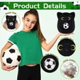 thumbnail image 3 of Peluche Gato Negro LSYDCARM 20 cm Almohada con Pelota de Fútbol, 3 of 6