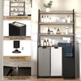 thumbnail image 2 of Herture Laundry Basket Section Laundry Hamper with s Shelf PullOut and Removable Laundry Bags Large x . Gallons for Laundry Room Bathroom Rustic PFXLN, 2 of 7