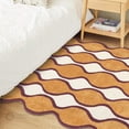 thumbnail image 5 of Tufted Rug 12x15, Handmade Carpet, Cream and Orange Color, Wool Rug, Hallway, Bedroom, Area Rugs, 5 of 10