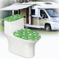 thumbnail image 6 of HELLHERO Toilet Lid Cover Little Dog Clover 2 Pieces Soft for Bathroom Home Fits All Toilet Shapes Toilet Cover Set, 6 of 8