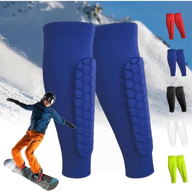 Ski Shin Guards,Ski Shin Pads,Ski Shin Protection,Ski Boot Shin Protector,Shin Defender Shin Guards,Shin Pads for Skiing,Shin Protector Ski with Honeycomb Pads,Medium