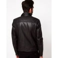 thumbnail image 3 of Noora Men&rsquo;s Real Lambskin Black Biker Motorcycle Slim Fit  Leather Jacket | Casual Spring Autumn Winter  Leather Jacket | Personalized Gift, 3 of 9