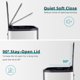 thumbnail image 5 of 5.3 gallon (20 liter) small rectangular stainless steel garbage can con soft-close lid foot pedal y inner bucket para kitchen home oficina dormitorio y sala de estar, 5 of 7