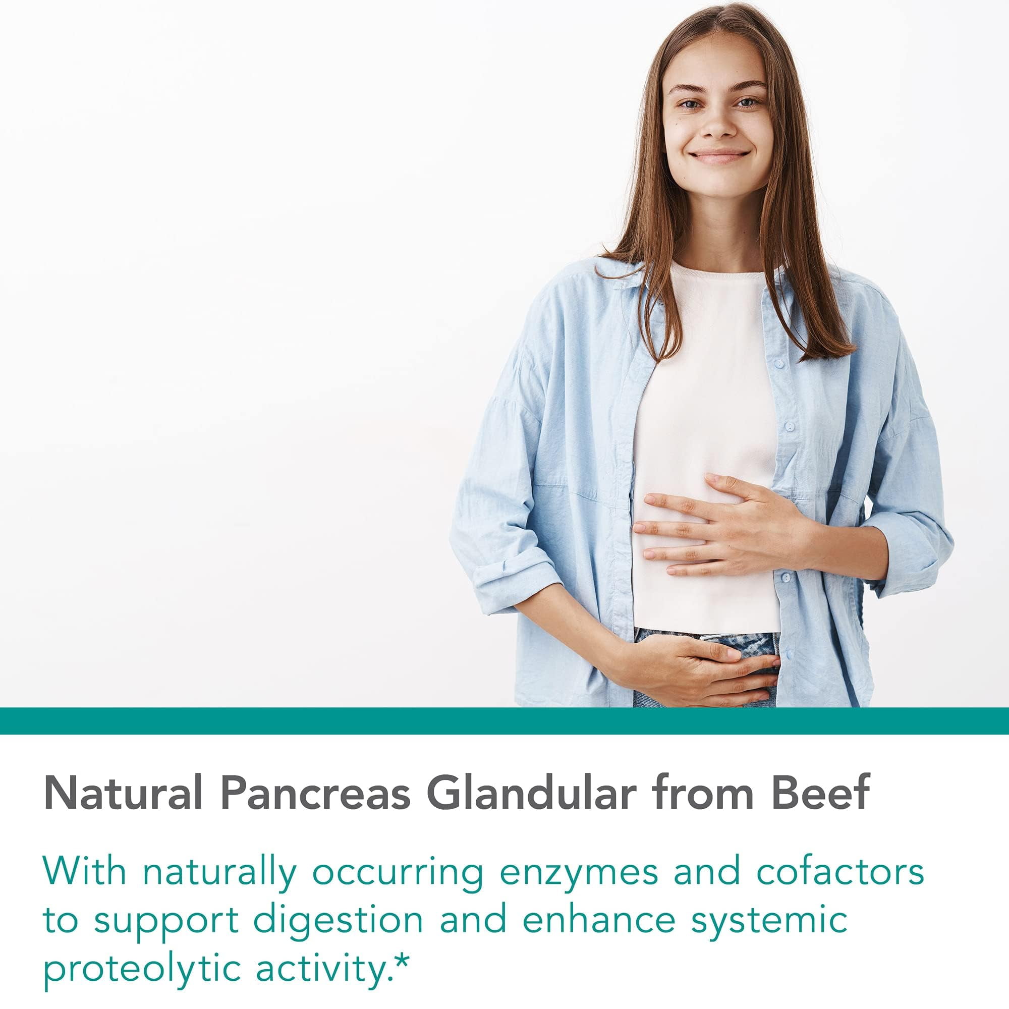 NutriCology Pancreas Natural Glandular - Supports Healthy Pancreas, Immune & Digestive Activity - 425 mg per Serving - Freeze Dried Tissue from Pork - 720 Servings - 720 Capsules