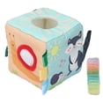 thumbnail image 2 of Baby Sensory Tissue Box, Colorful Soft Infant Toy for Hand Eye Coordination Learning, Skin Friendly, 2 of 7