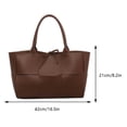 thumbnail image 3 of Bolso informal para mujer Wdftyju bolso de ocio de cuero PU con conjunto de embrague a juego, 3 of 8