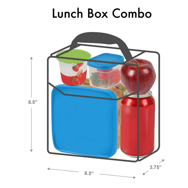 Arctic Zone Lunch Box Combo with Ice Pack, Water Bottle, and