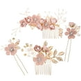 thumbnail image 4 of 4 Pcs Peigne à Cheveux Fleur Épingle à Cheveux Accessoire de Cheveux de Mariage, 4 of 7