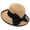 Khaki, variant on Lolmot Women Girls Fashion Bowknot Roll-up Wide Brim Dome Straw Summer Sun Hat Bowler Beach Cap Straw Sun Hat Beach Hat Travel Foldable Wide Brim Floppy Hat