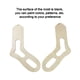 thumbnail image 5 of Bloqueador De Calcetín Calcetín De Madera Hueco Diy Molde De Tejer Con Superficie Lisa Colgante Calcetines Hechos A Mano Molde De Costura Para Principiantes Trabajo Manual Diy 2 Uds Speravity HA016505-00, 5 of 7