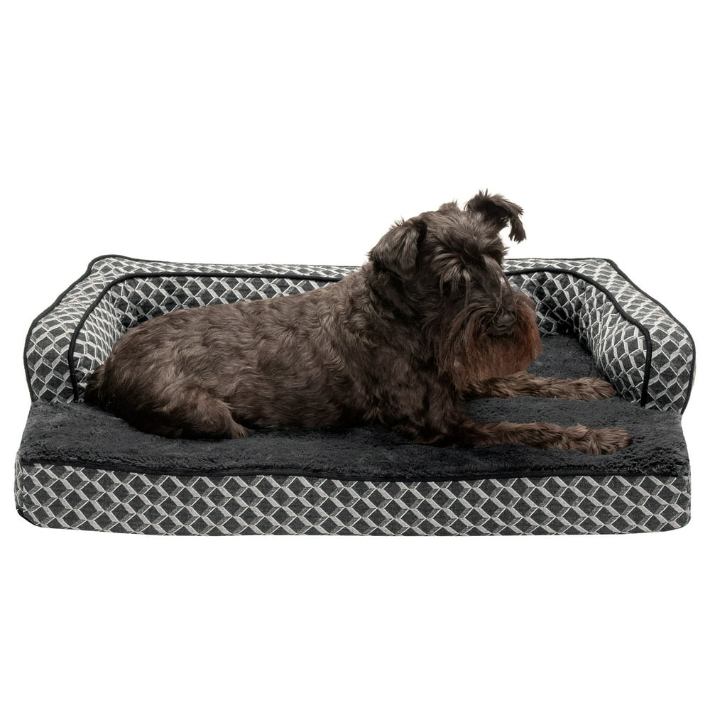 FurHaven Pet Dog Bed Cooling Gel Memory Foam Orthopedic Plush & Decor