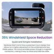Nextbase 222 Compact Dash Cam in Black 2.5 HD IPS Screen, 1080p Full HD, Intelligent Parking Mode, G Force Sensor, 0.17lbs Assembled.