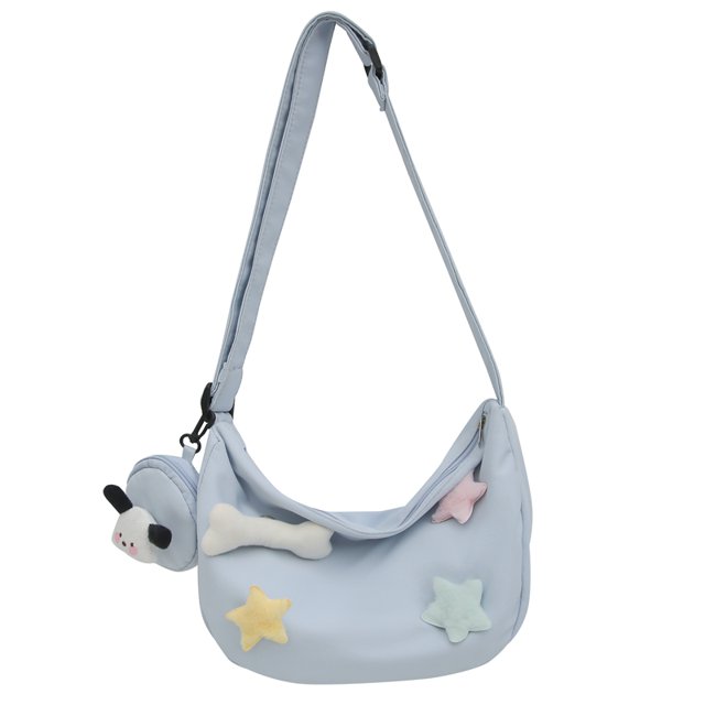 Bolso Star Hobo Lindo Tote Hombro Estético Mensajero para Mujer Azul