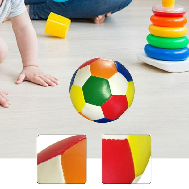 Pack De 3 Mini Balones De Fútbol Suaves De 5 Pulgadas Para Bebés Y Niños – Juguete Seguro Para Interior Y Exterior, Desarrolla Motricidad