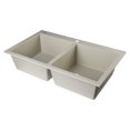 thumbnail image 3 of ALFI brand AB3420DI-B Biscuit 34" Drop-In Double Bowl Granite Composite Kitchen Sink, 3 of 11