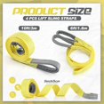 thumbnail image 2 of 4 Pcs Lift Sling Straps Heavy Duty Web Slings Straps Polyester Nylon for Hoist Car Outdoor Using, 2 of 7
