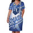 thumbnail image 2 of Kc Royals-vestido holgado con bolsillos para mujer ropa de verano vestido de noche elegante novedad de, 2 of 6