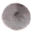 thumbnail image 4 of 4pieces Soft Sheepskin Fluffy Skin Faux Fur Fake Rug Mat Small Rugs, 4 of 5