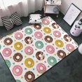 thumbnail image 3 of Colorful donuts D Shaggy Area Rug, Rugs for Living Room Bedroom Non Slip Door Mat Indoor Carpet Machine Washable Nursery Home Decor Floor Mats for Entryway 60x39in-#, 3 of 5