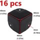 thumbnail image 2 of 16 Pack Black Metal Corner Protectors, 1.57" Box Edge Protectors, Metal Speaker Corner Guards (404040mm), 2 of 3