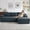 Dark Gray, variant on 96''Sectional Couches for Living Room Modern Modular Sectional Sofa Upholstered Boneless Couch Comfy Cloud Couch with Chaise 2Pillows(Green, 96''W Left Facing Chaise)