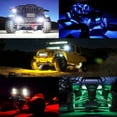 thumbnail image 6 of 2 Pods LED Rock Lights, Ampper Waterproof LED Neon Underglow Light for Car Truck ATV UTV SUV Offroad Boat Underbody Glow Trail Rig Lamp (Blue), 6 of 7