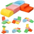 thumbnail image 4 of Walsunny 5 PCS Foam Baby Toddlers Climbing Block Toy set, Indoor Climbing,Soft Play Climbing, Multicolor, 4 of 8