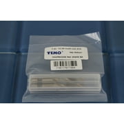 TEMO 2 pc 12-24 Combination Drill and Tap Multi Use Deburr Countersink Hex Bit