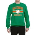 thumbnail image 2 of Wild Bobby City of Baltimore Baseball Fantasy Fan Sports Unisex Crewneck Sweatshirt, Kelly, XX-Large, 2 of 6