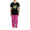 thumbnail image 4 of CafePress - St. Patrick Yellow Lab Women's Dark Pajamas - Women's Short Sleeve Print T-Shirt and Pants Dark Cotton Pajama Set, 4 of 7