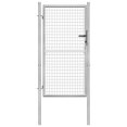 thumbnail image 1 of vidaXL Garden Gate Galvanised Steel 105x200 cm Silver, 1 of 4
