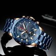 New Fashion Mens Watches CRRJU Top Luxury Brand Sport Quartz Luminous Waterproof Chronograph Wristwatch Mens Watches