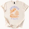 thumbnail image 1 of T-shirt Georgia Peach State Pêche Arbre de Ferme Graphique Tee Unisexe P-5TG, 1 of 3