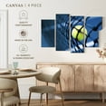 thumbnail image 4 of Elephant Stock Tennis Net Wall Art - Horizontal Multi Panel Canvas - Living Room Wall Decor - Sports Multi Panel - Green And Blue Decor - 24" x 14", 4 of 4