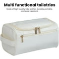 thumbnail image 2 of Artículos de Tocador de Tamaño de Viaje Personalizados para Hombres, Organizador de Viaje Duradero y Elegante para Viajes, Aseo y Cuidado Personal, Artículos de Viaje Esenciales de Cuero Impermeables., 2 of 8