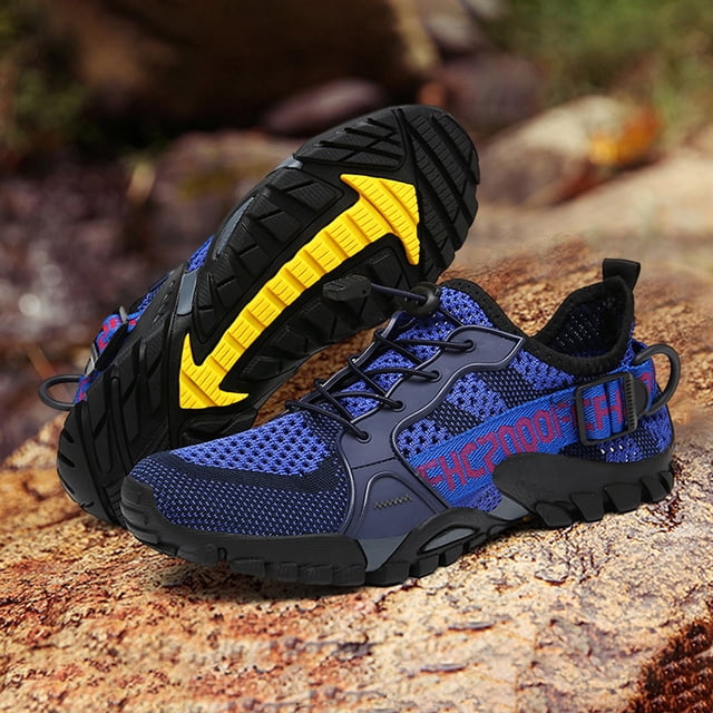 Zapatos De Vadeo Zapatos descalzos para hombre, malla transpirable, cómodos para senderismo, ciclismo (42 azul oscuro) Sywqhk Para Estrenar