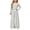 04# Gray, variant on UKHCCC Girls 2 Piece Outfit, Striped Long Sleeve Crop Top and Wide Leg Pants Set with Drawstring Waist, Fall Winter Clothes Ages 7-15