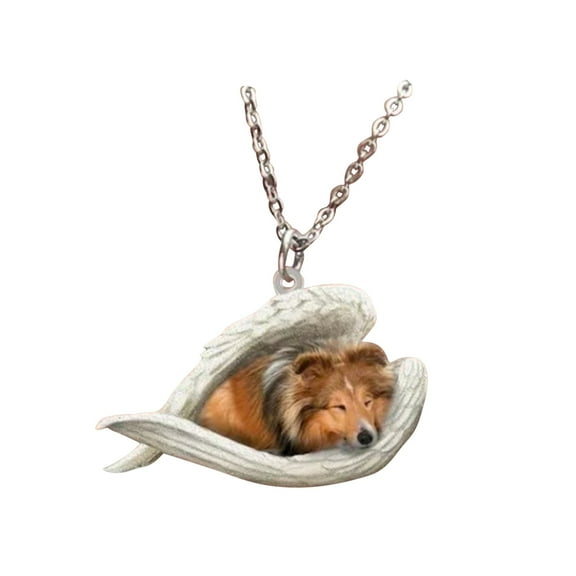 Sleeping Angel Stainless Steel Necklace Gifts For Family And Friends, Small And Easy To Wear Without Touching D