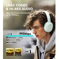 thumbnail image 2 of Edifier W820NB Plus Auriculares híbridos con cancelación activa de ruido - Códec LDAC - Audio de alta resolución inalámbrico y con cable - Carga rápida - Tiempo de reproducción 49H - Auriculares Bluet, 2 of 5