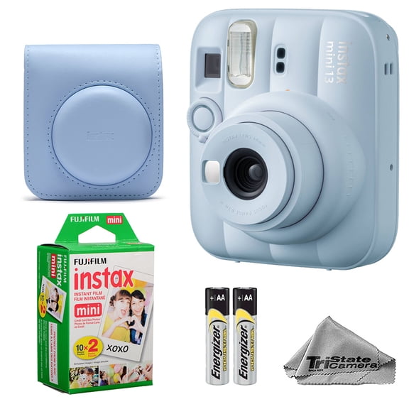 Fujifilm Instax Mini 13 Instant Film Camera with 20-Sheet Instax Mini Film and Case, Frost Blue