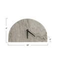 thumbnail image 3 of Bloomingville Decorative Half Moon Marble Mantel Clock, Beige and Black, 3 of 3